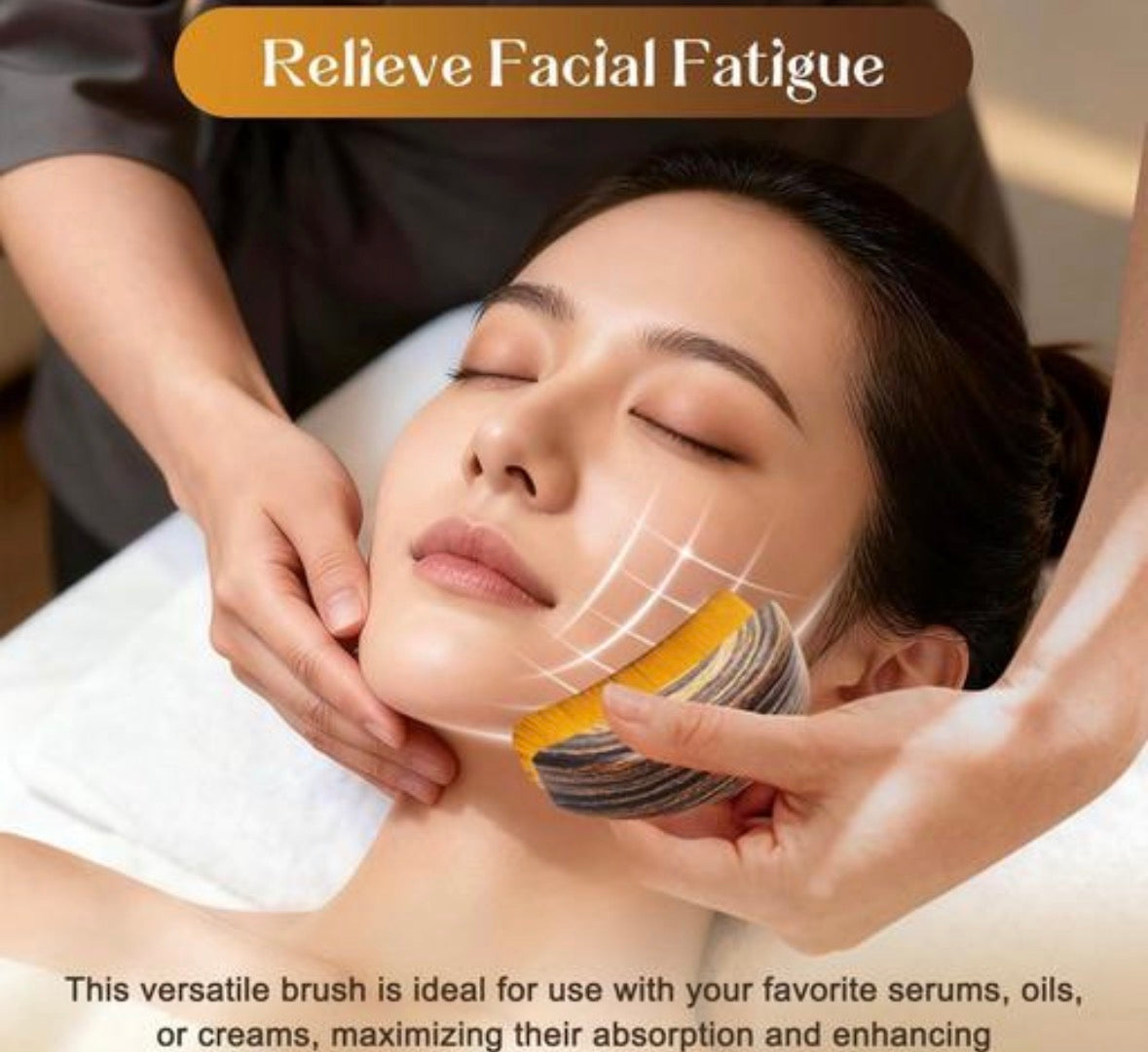 Facial Lymphatic Remover Brush – Deep Cleansing & Skin Revitalizing Tool ✨🧖‍♀️