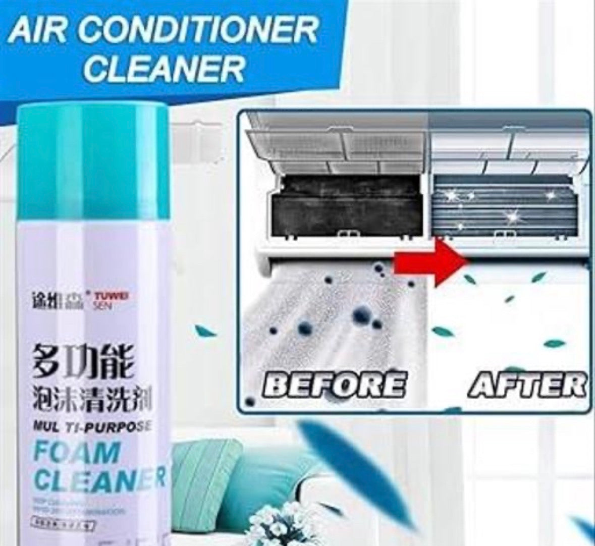 AC Foam Cleaner Spray – Hassle-Free AC Cleaning at Home